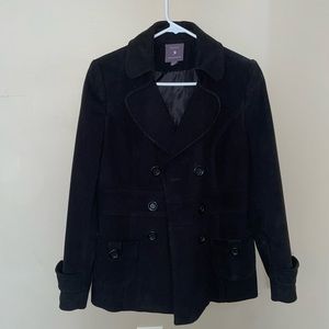 Black pea coat hardly worn